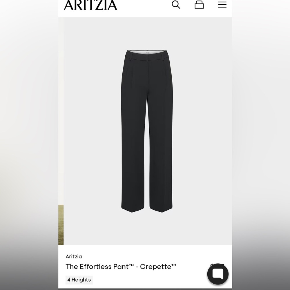 Aritzia Wilfred The Effortless Pant in Black